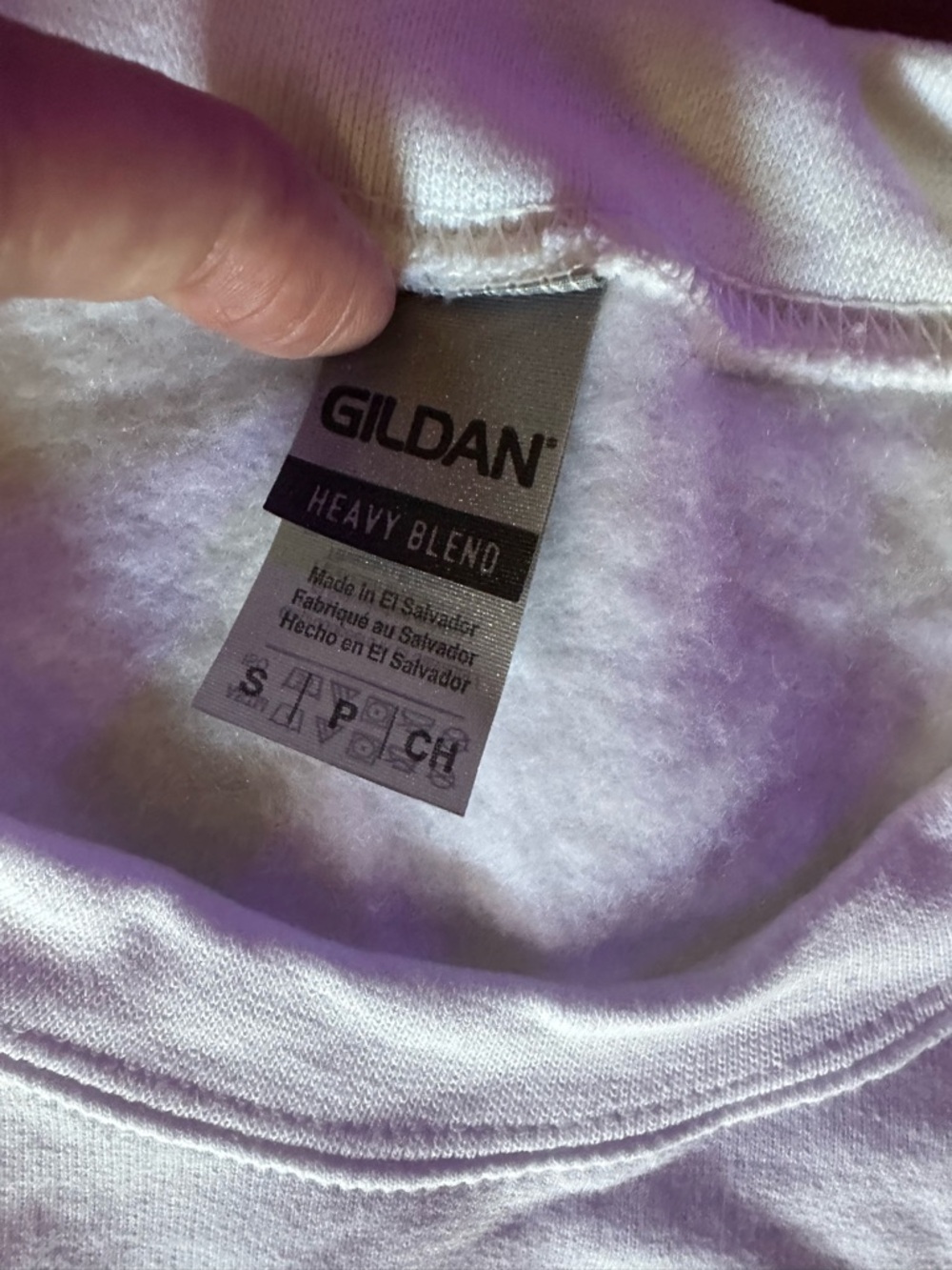 Gildan White Crewneck with Black Music Notation These Are Difficult Times - Picture 3 of 6